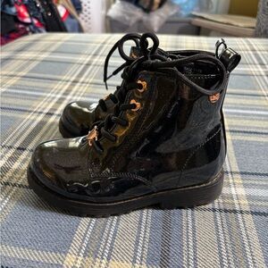 Badgley Mishka Black Toddler Fashion Boots Glitter